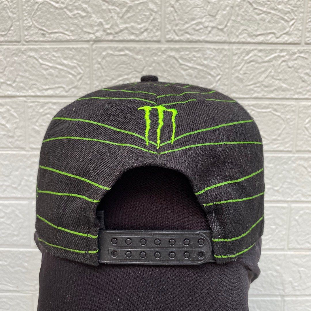 Topi Monster Energy Original, Fesyen Pria, Aksesoris, Topi di