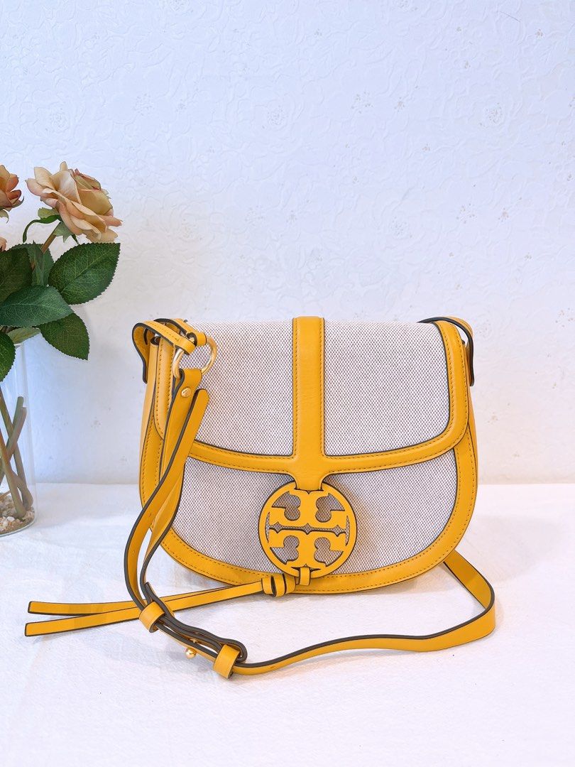 Tory burch miller canvas clutch on sale