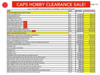TOY CLEARANCE SALE JUNE 30 ,2024 PART 1 OF 2