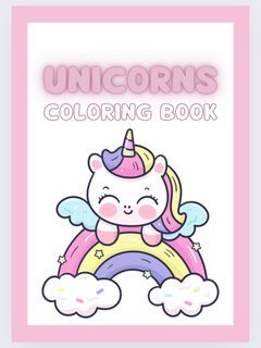 Unicorn coloring book PDF