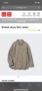 Uniqlo Brushed Jersey Shirt Jacket