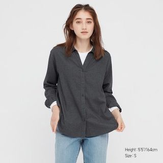 UNIQLO light flannel shirt top