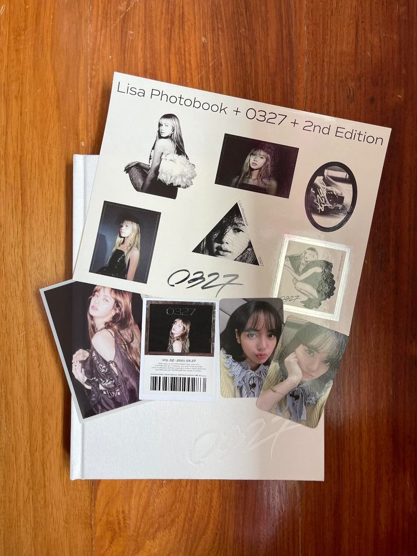 UNSEALED BLACKPINK LISA 0327 Photobook Vol 1 and Vol 2, Hobbies & Toys ...