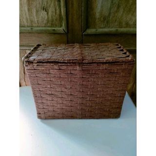 Woven Basket Organizer Box