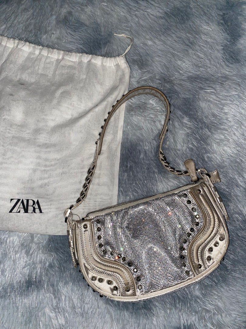 Zara studded handbag on sale