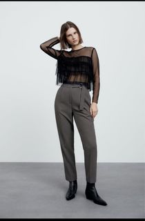 ZARA trousers with buckled belt