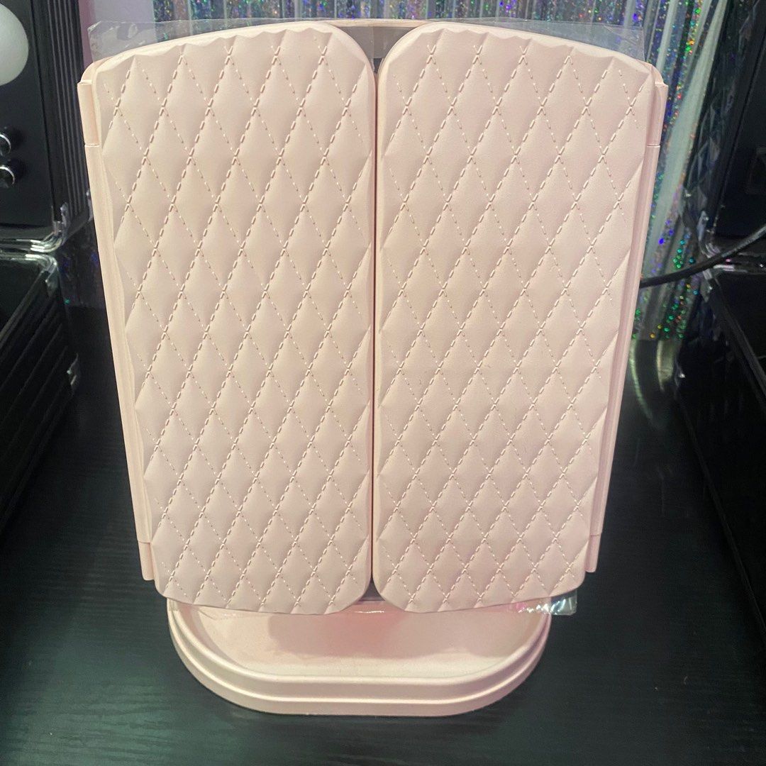 #0412 Pink Led Light Adjustable Angle Cosmetic Mirror-71398082 (Category: Mirrors) located in Paranaque City. Submitted by gladkingphilippines (Listing ID 1311036888, Image 2). Description: .