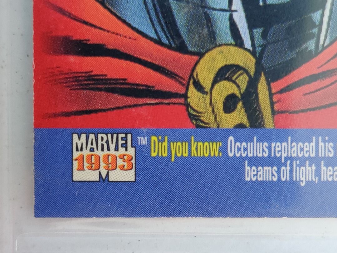 1993 SkyBox Marvel Universe Series 4 Occulus, Hobbies & Toys ...