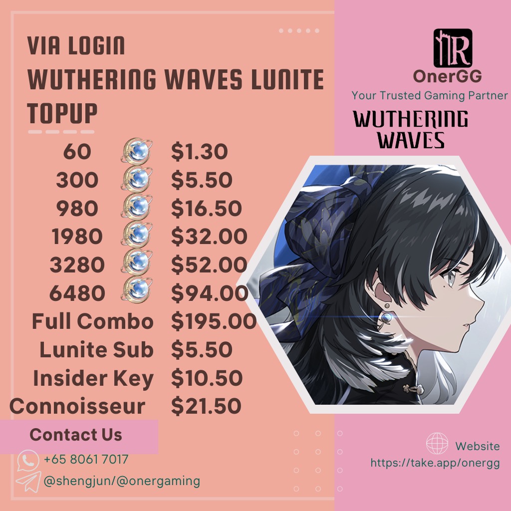 [6480 for 94‼️Full Set 195‼️ Cheapest] WUTHERING WAVES TOP UP wuthering waves top up