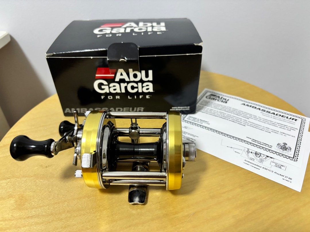 Abu Garcia Ambassadeur Rocket 6501 CS Rocket Gold / Champagne Left