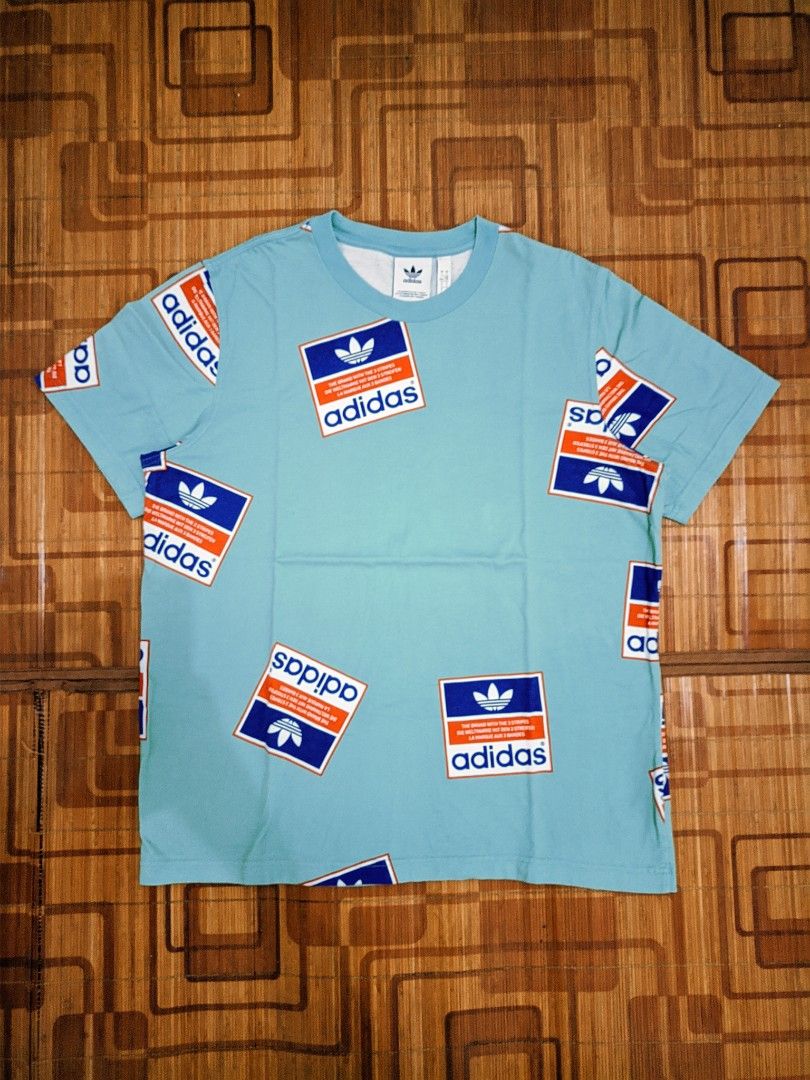 Adidas Originals ARCHIVE STICKER BOMB Graphic TEE Shirt superstar Fesyen Pria Pakaian Atasan di Carousell