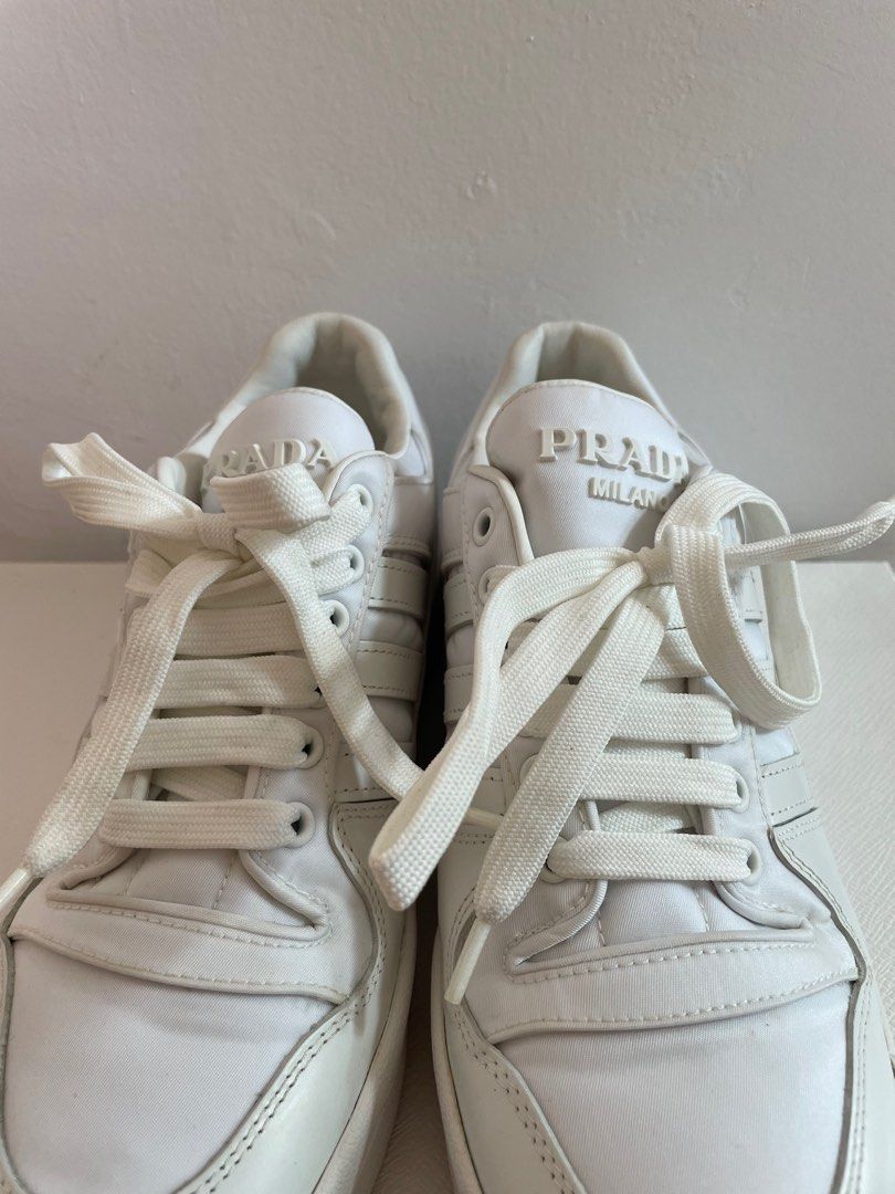 ADIDAS ORIGINALS X PRADA Re Nylon Forum Low White Sneakers Carousell