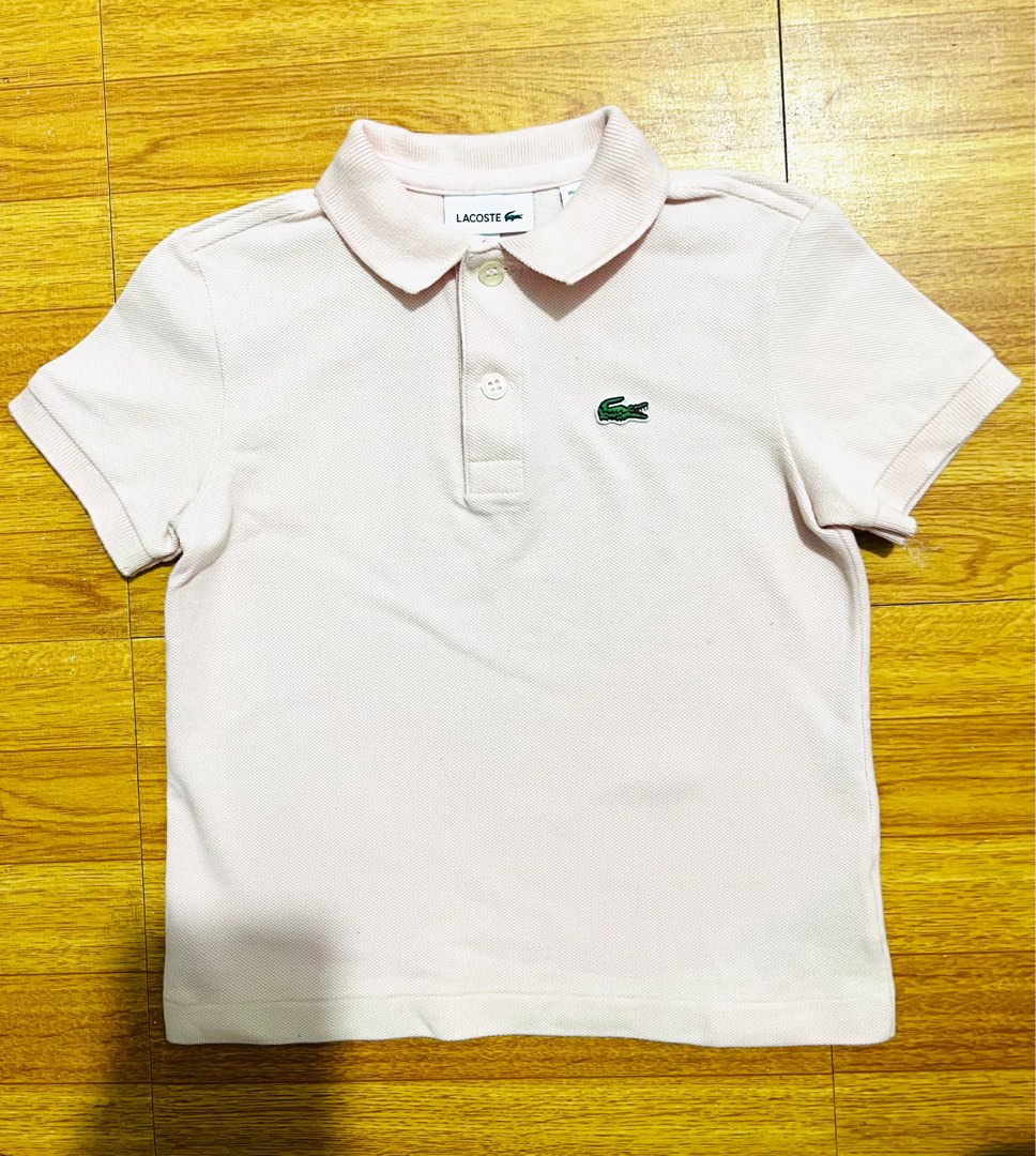 Lacoste Regular Fit Kids Pink Polo Shirt main image 1