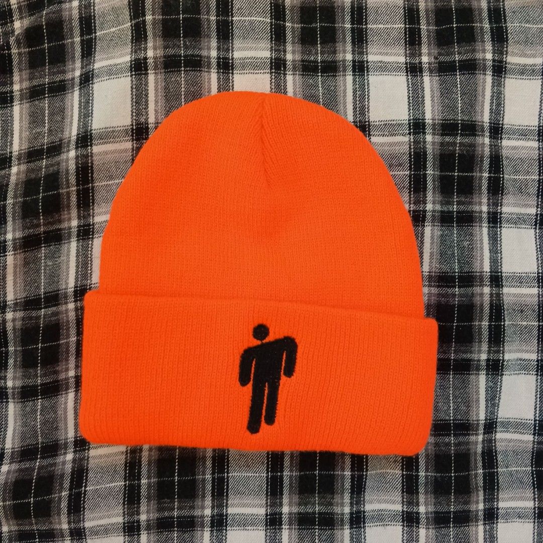 Beanie Cap Billie Eilish Orange Beanie Billie Eilish Blosh Beanie