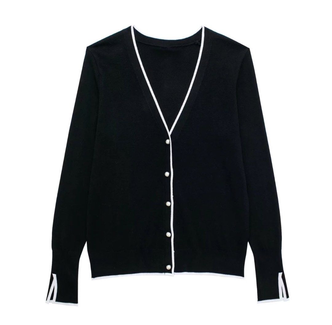Cardigan sweater with pearls sale