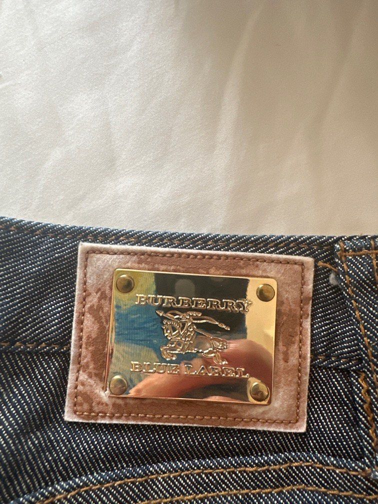 Burberry blue label cropped low waist jeans
