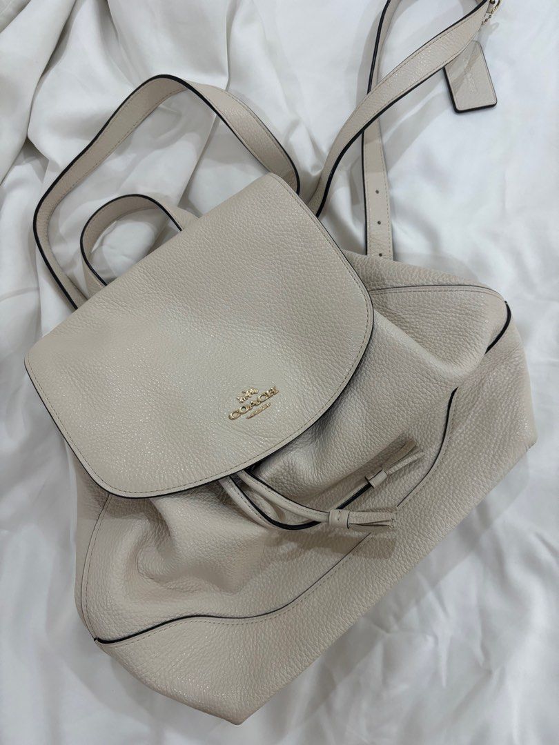 Coach White Bag Backpack Luxury Bags Wallets on Carousell