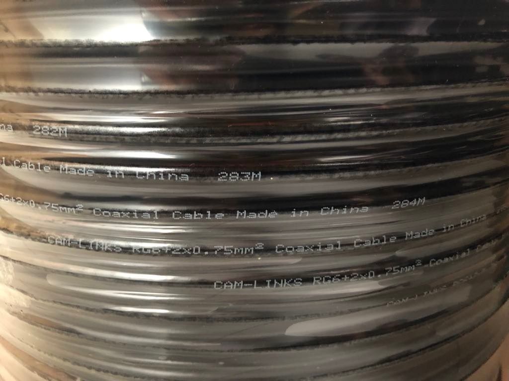Coaxial Cable Wire for CCTV (Category: Cables & Adaptors) located in San Pedro. Submitted by bini-benta (Listing ID 1311094337, Image 2). Description: For Sale: Brand New Coaxial Cable Wire for CCTV Camera 300 Meters Other details written in the box (please see pic).