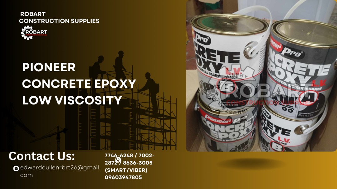 Concrete Epoxy LV (Low Viscosity) Brand Pioneer, Commercial