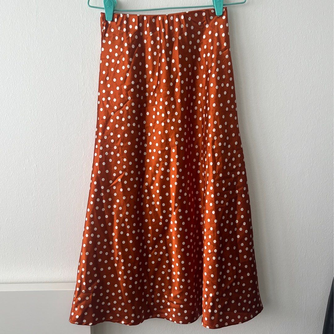 Satin midi skirt cotton on cheap