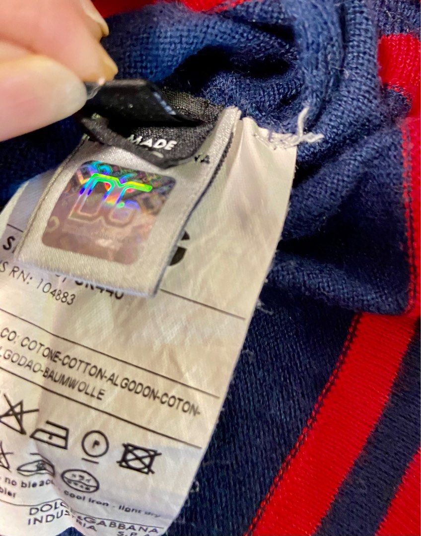 Dolce gabbana hologram tag top