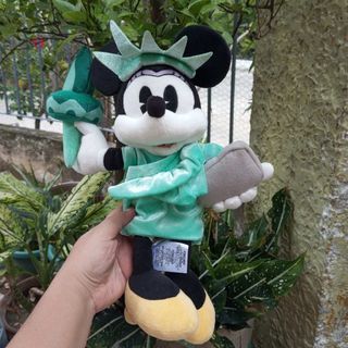DISNEY Minnie Mouse Statue Lady Liberty New York Plush Toy