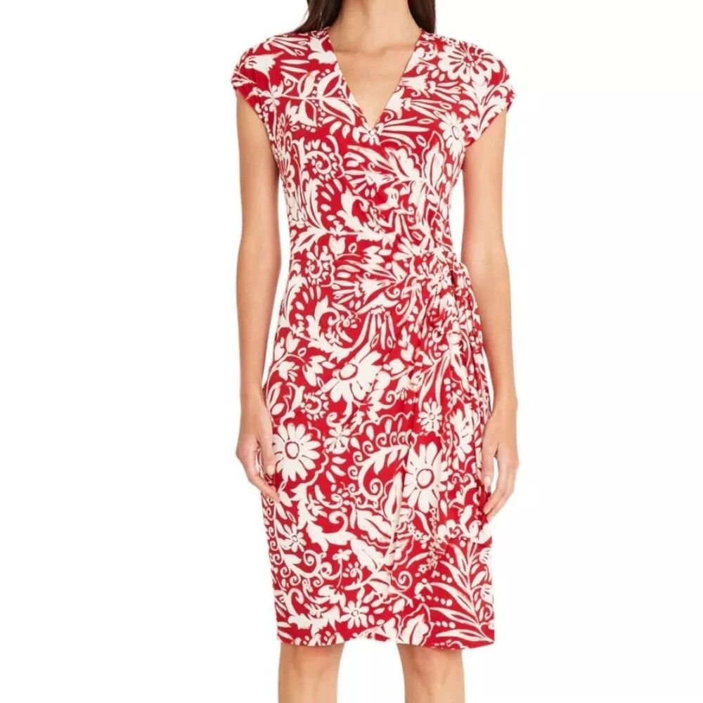 Get Laud wrap pattern dress Women s Fashion Dresses Sets Dresses on Carousell