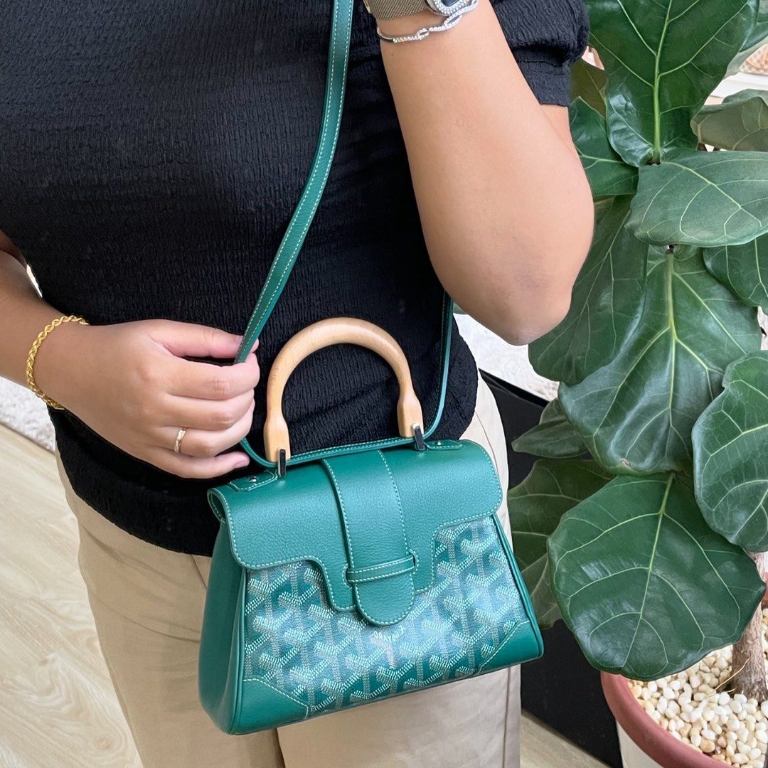 Goyard mini saigon green deals