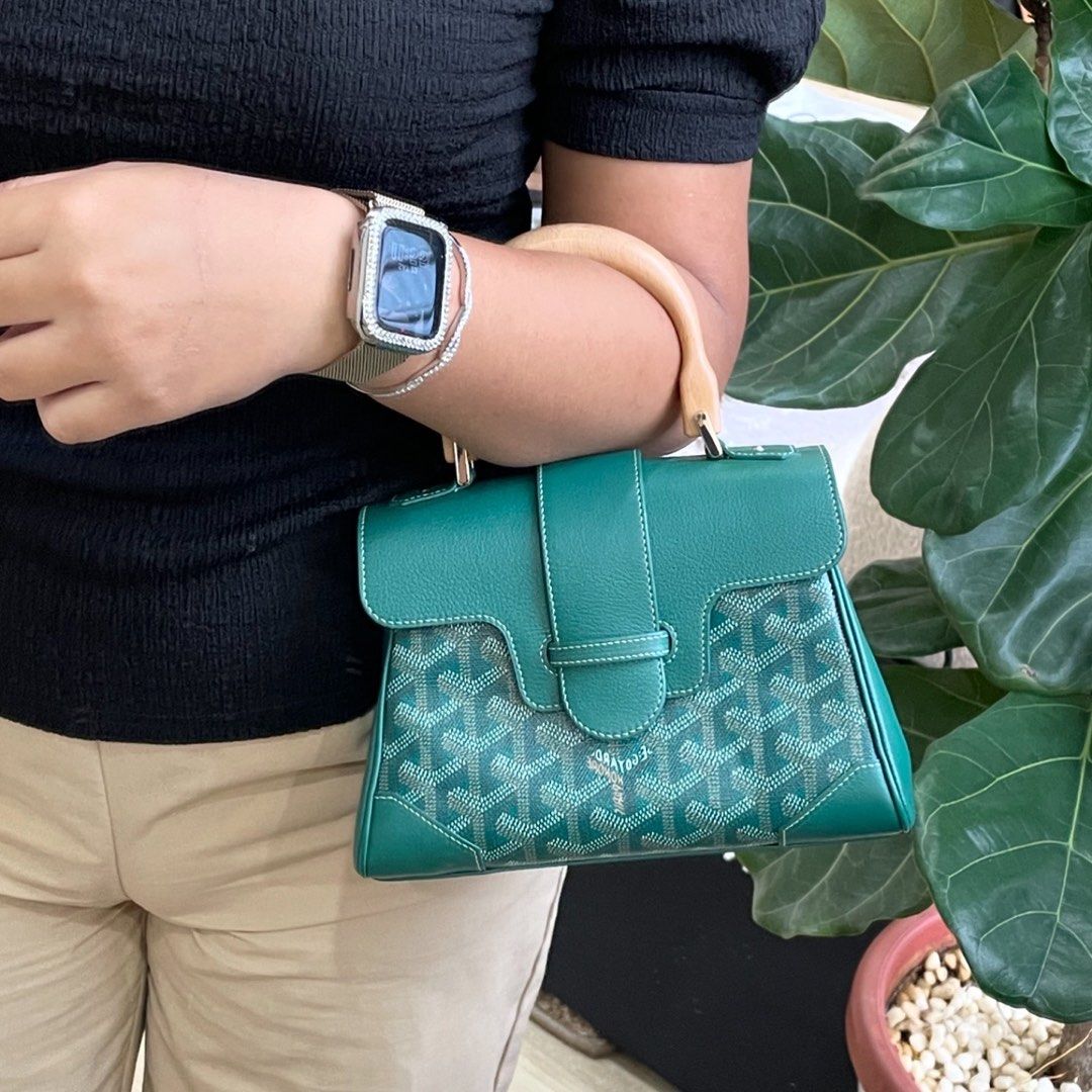 Goyard mini saigon green clearance