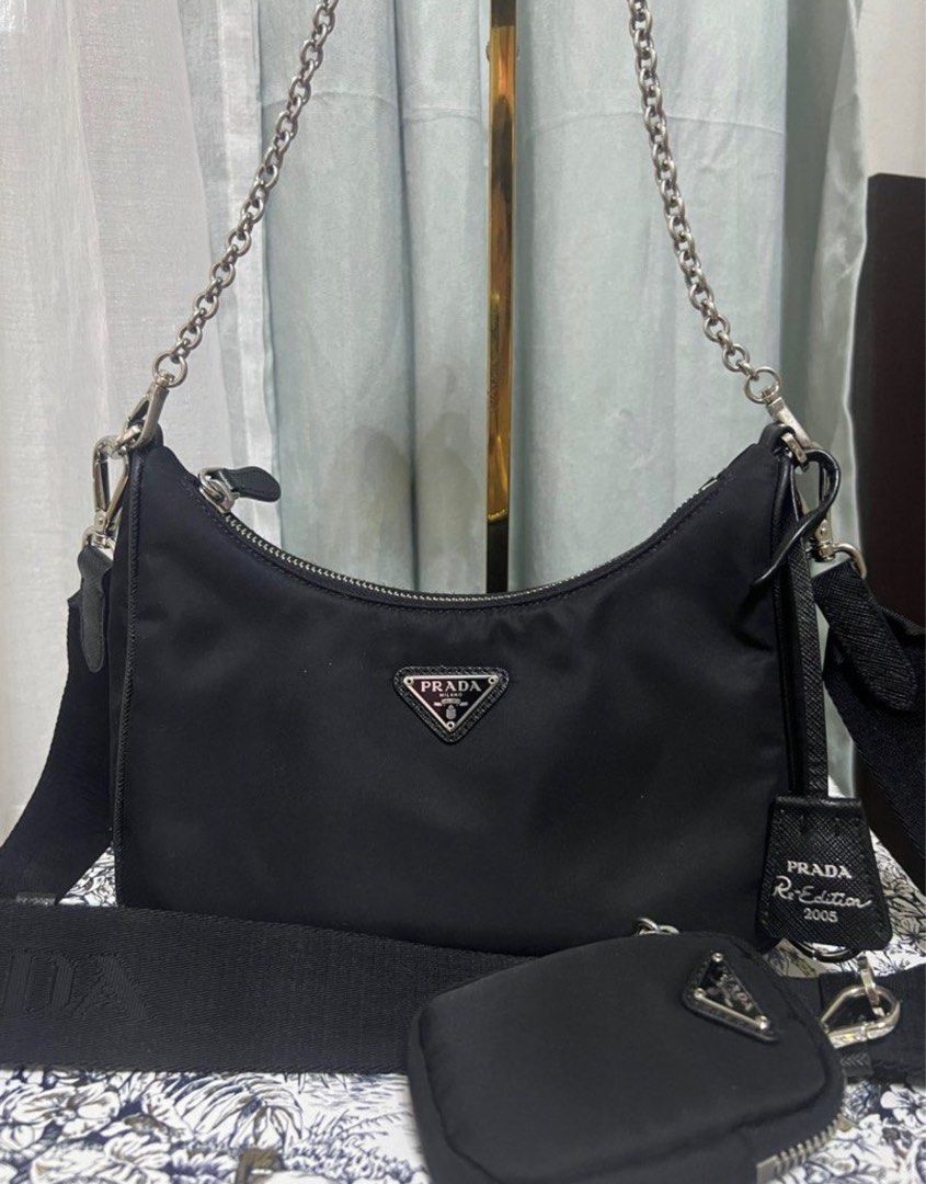Guaranteed authentic Prada multi pochette re edition 2005 (Category: Luxury Bags & Wallets) located in Naga. Submitted by akimadison.ph (Listing ID 1311006728, Image 1). Description: Guaranteed authentic Prada multi pochette reedition 2005 nylon Super steal! 💓.