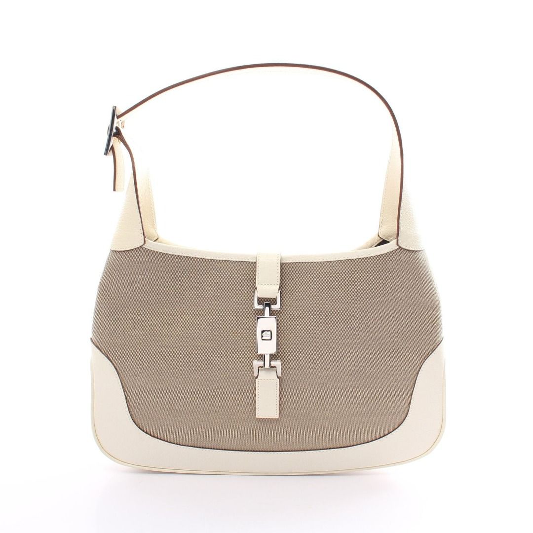 Gucci canvas leather shoulder bag deals