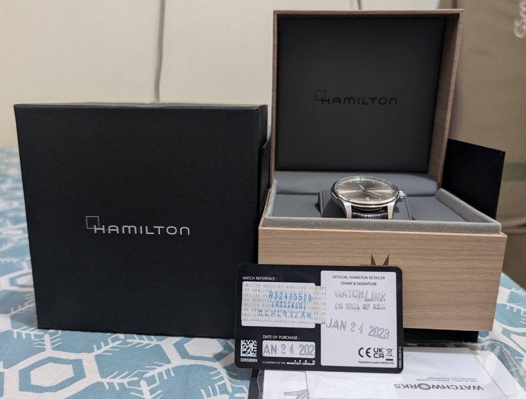 Hamilton Jazzmaster Dress watch (Category: Luxury Watches) located in Cordova. Submitted by yang29er (Listing ID 1311147123, Image 2). Description: Selling my Hamilton Jazzmaster. No issues, I seldom used it. RFS- it's too big for me Open for swap or Hamilton murph 38mm ( will top up for the price difference) No to lowballers..