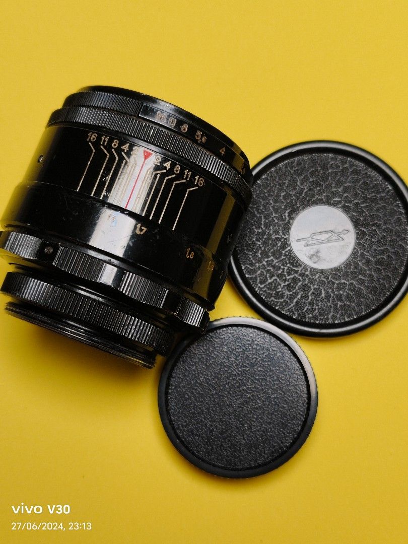 Helios 44-2 KMZ ULTIMATE BLACK copy serial number N0054660, Photography ...