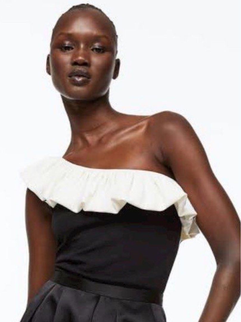 H&m ruffle top new arrivals