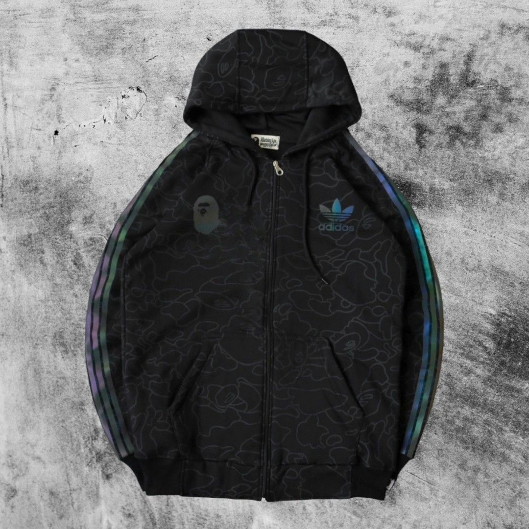Harga jaket adidas x bape sale