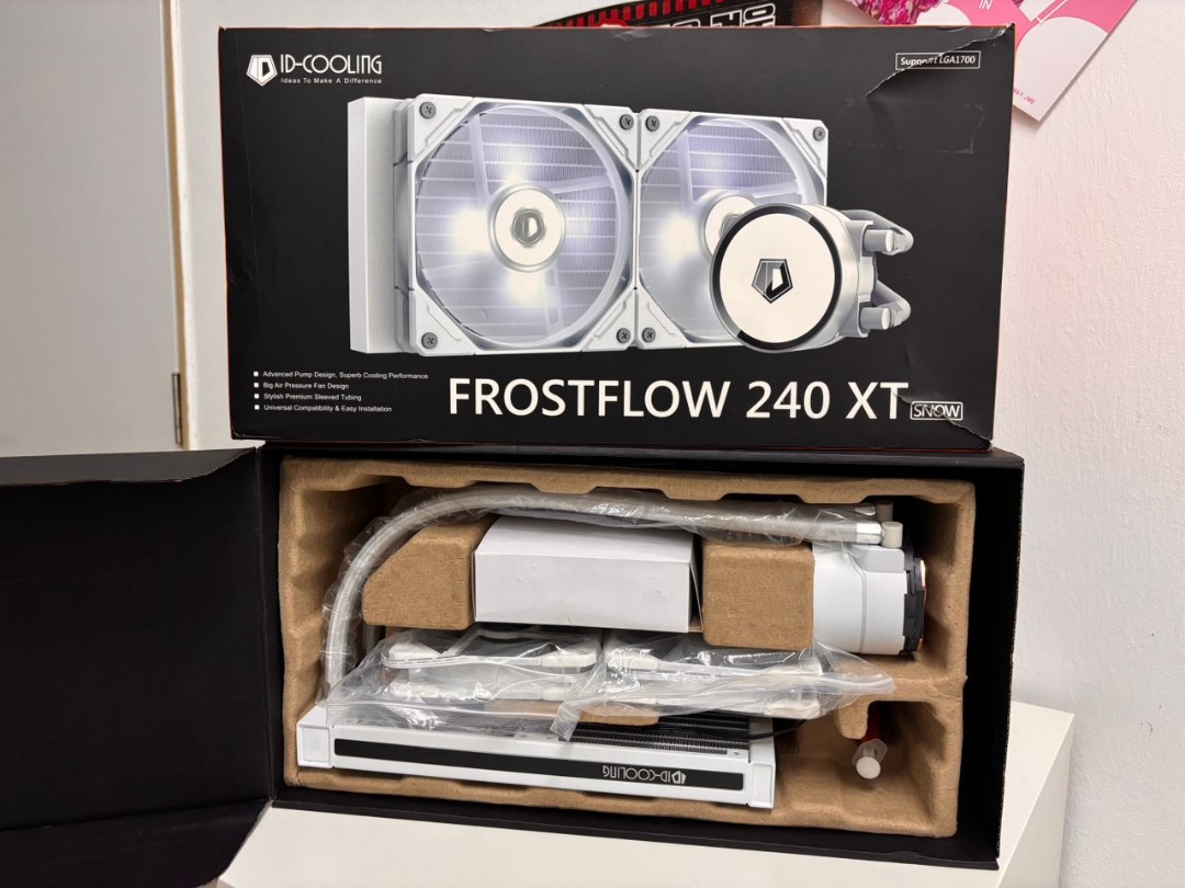 ID-COOLING FROSTFLOW 240 XT CPU Liquid Cooler ( SNOW WHITE ), Computers ...