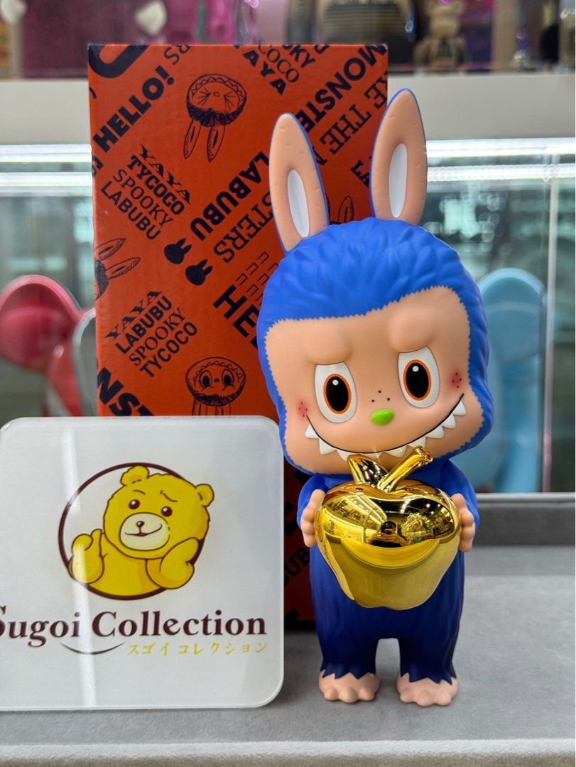 In Stock] How2Work x Labubu Hankyu Gold Apple (2024, Japan
