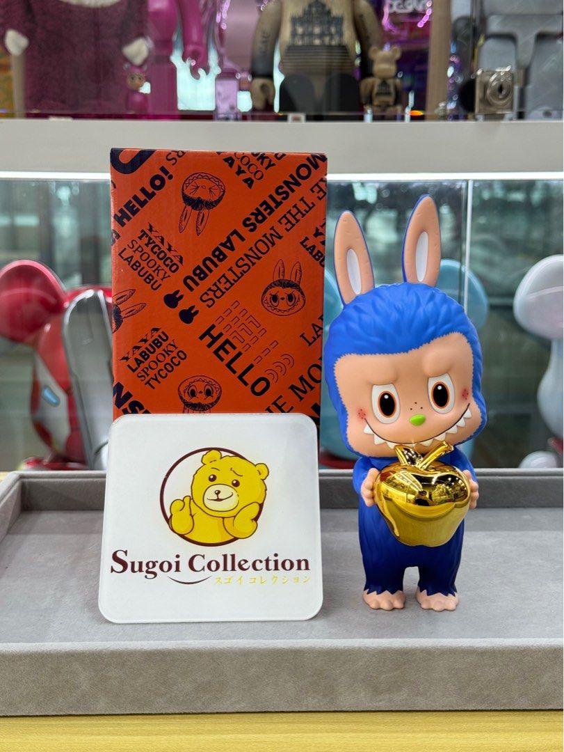 [In Stock] How2Work x Labubu Hankyu Gold Apple (2024, Japan Hankyu Men’s  Tokyo department store exclusive) zimomo