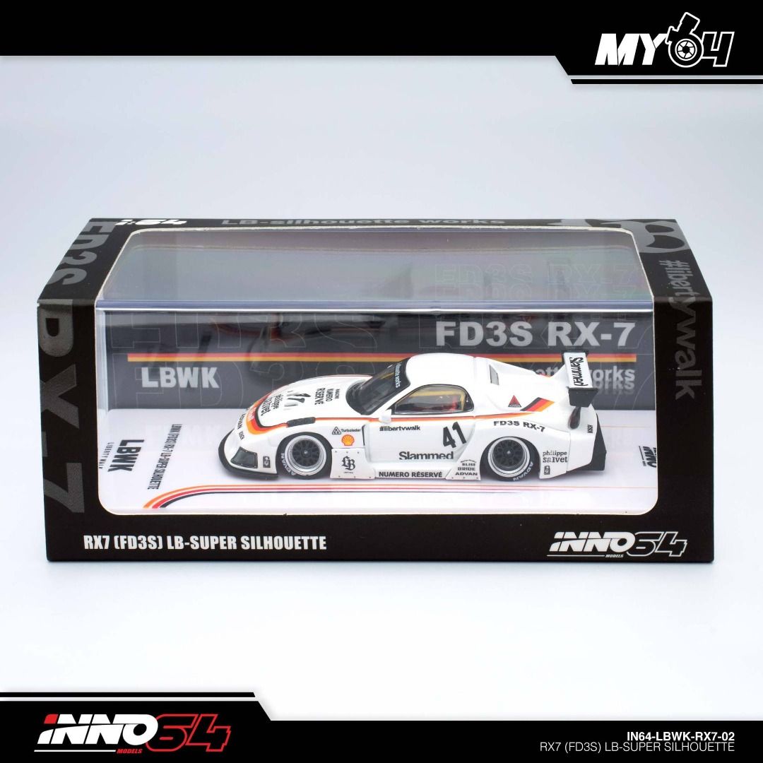 inno64 1/64 Mazda RX7 FD3S LB-SUPER SILHOUETTE Coca Cola IN64-LBWK-RX7 ...