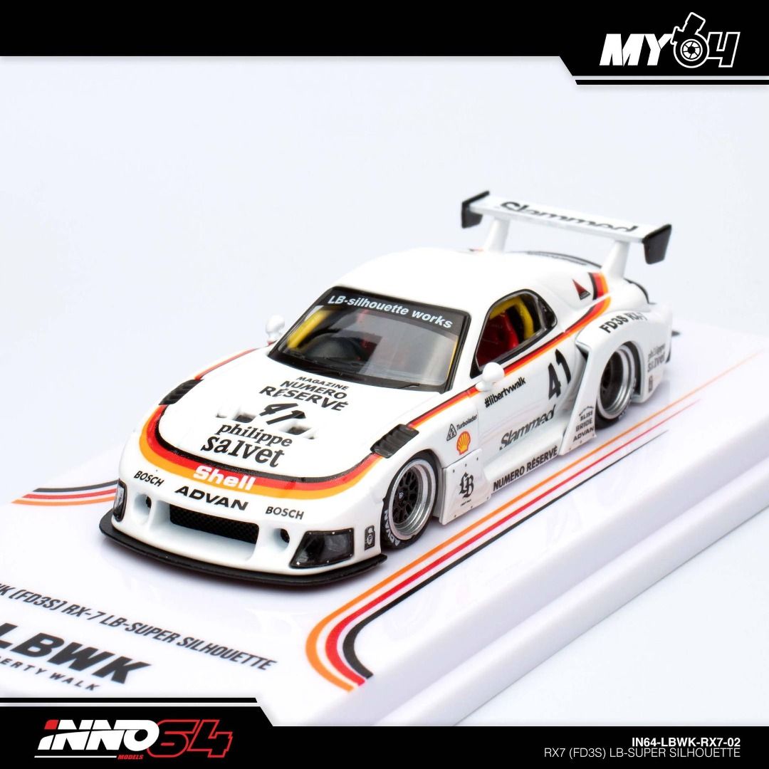 inno64 1/64 Mazda RX7 FD3S LB-SUPER SILHOUETTE Coca Cola IN64-LBWK-RX7 ...
