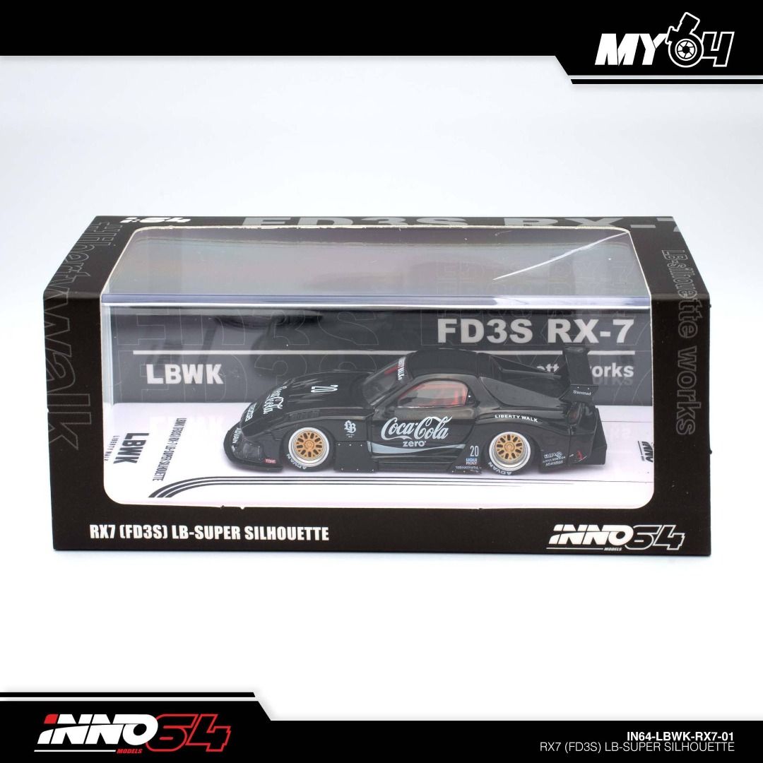 inno64 1/64 Mazda RX7 FD3S LB-SUPER SILHOUETTE Coca Cola IN64-LBWK-RX7 ...