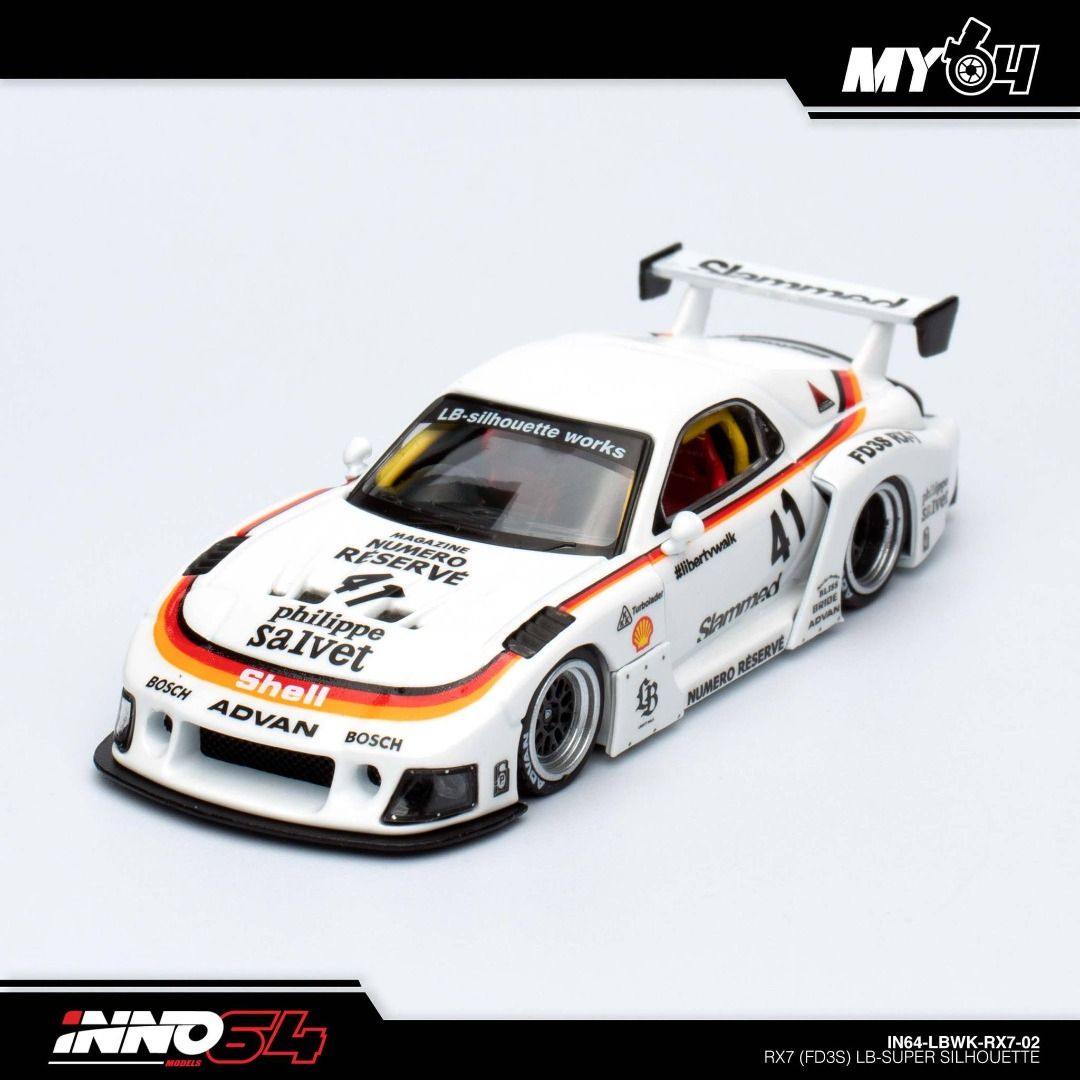inno64 1/64 Mazda RX7 FD3S LB-SUPER SILHOUETTE Coca Cola IN64-LBWK-RX7 ...