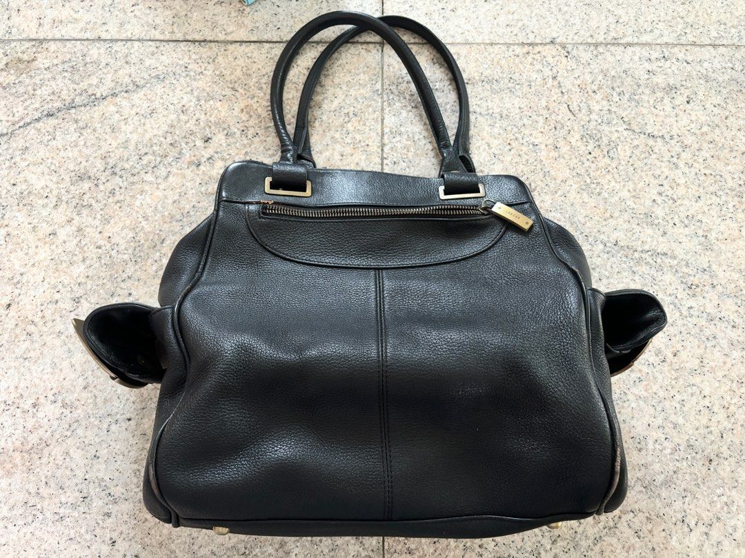 Jaeger leather tote