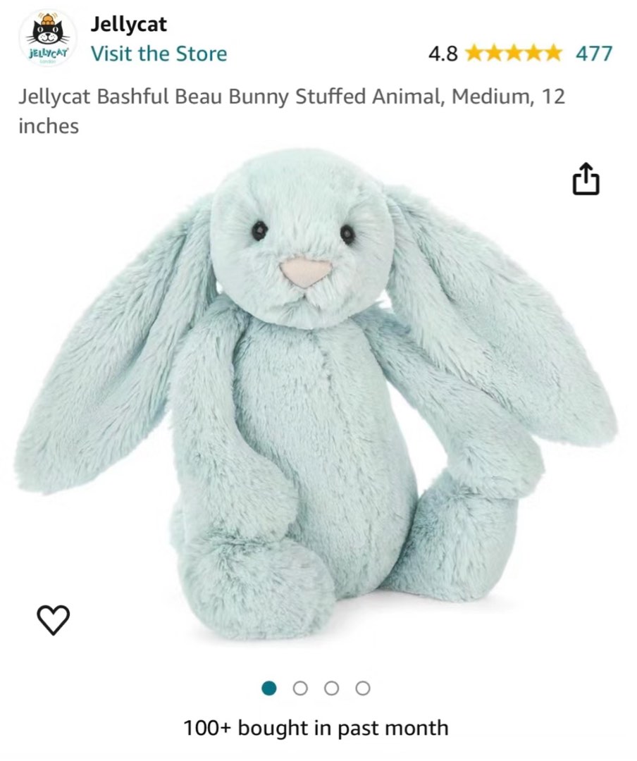 Jellycat bashful beau bunny 31cm officially out of stock Hobbies Toys Toys Games on Carousell