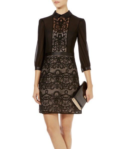 Karen Millen Graphic Lace Embroidered Dress, Women's Fashion, Dresses &  Sets, Dresses on Carousell