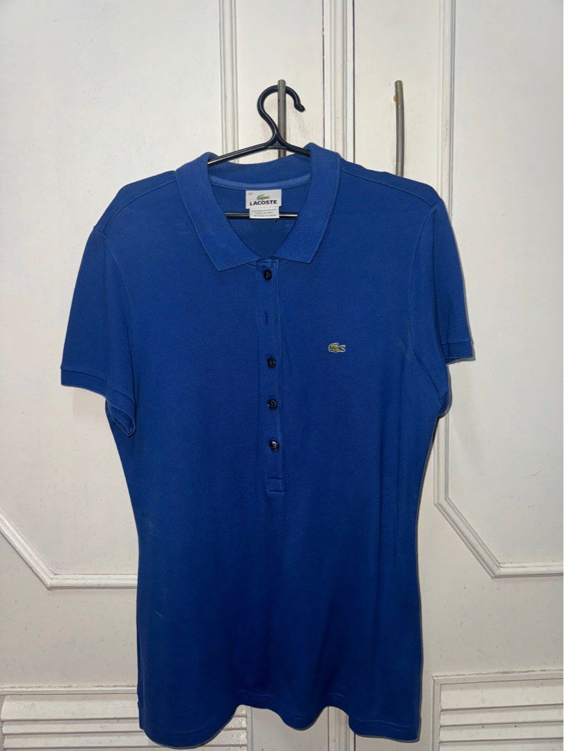 Lacoste Womens Polo Shirt (Category: Others Tops) located in Malabon City. Submitted by bryangeronimo (Listing ID 1311059567, Image 1). Description: Size 42 Fits small Barely Used .