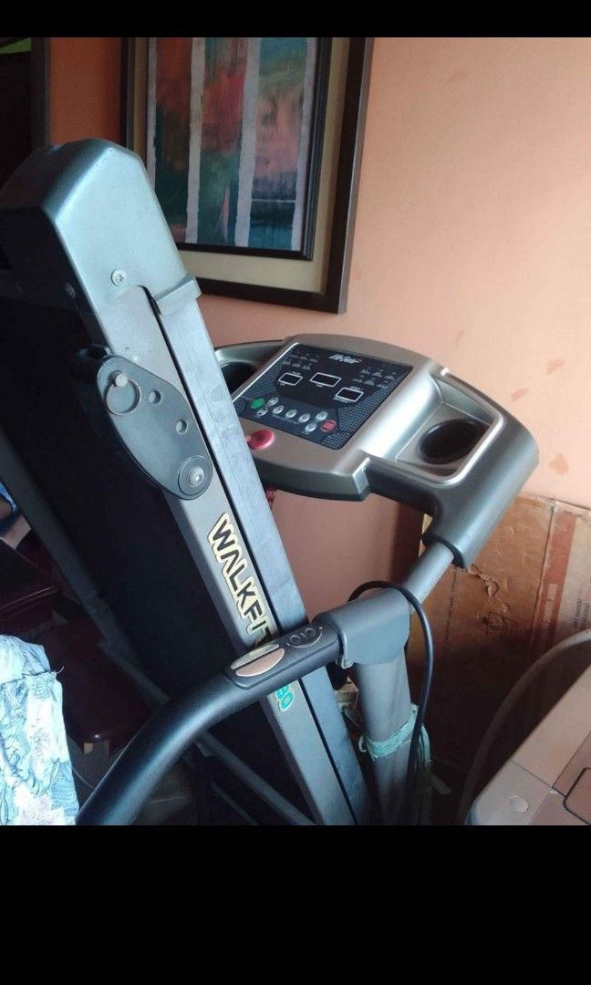 LifeGear WALKFIT 97530 Treadmill (Category: Cardio & Fitness Machines) located in Taguig. Submitted by lourbellea06701 (Listing ID 1311094470, Image 2). Description: PRICE: 10,000 (Still Negotiable) 100% in working condition Bought this around 20k-25k last 2017 Specification: - Manual Fold Up with Gas Assist - Motor Duty: 1.25 HP (Continue); 2.0 HP (Peak) - 1.0~13 Km/Hr Speed Range - 3-level Manual Incline - 3 Instant Speed Buttons - Built-in Cup