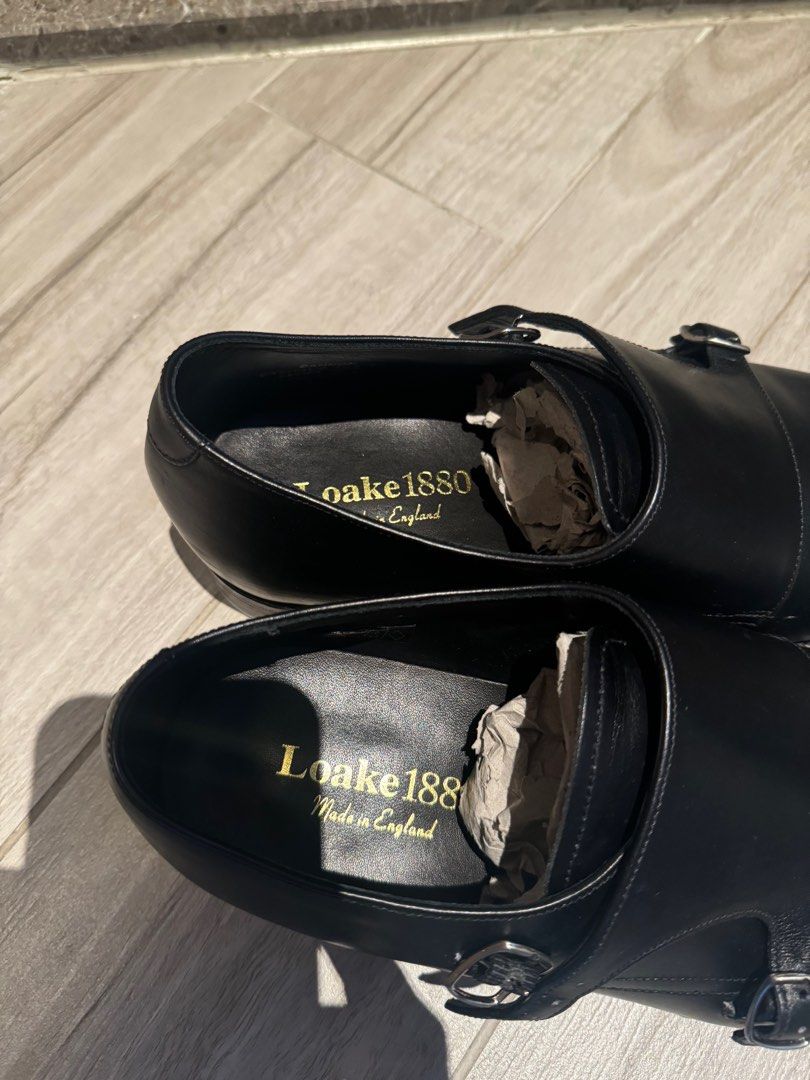 Loake 1880 Cannon double monk strap black leather shoes Carousell