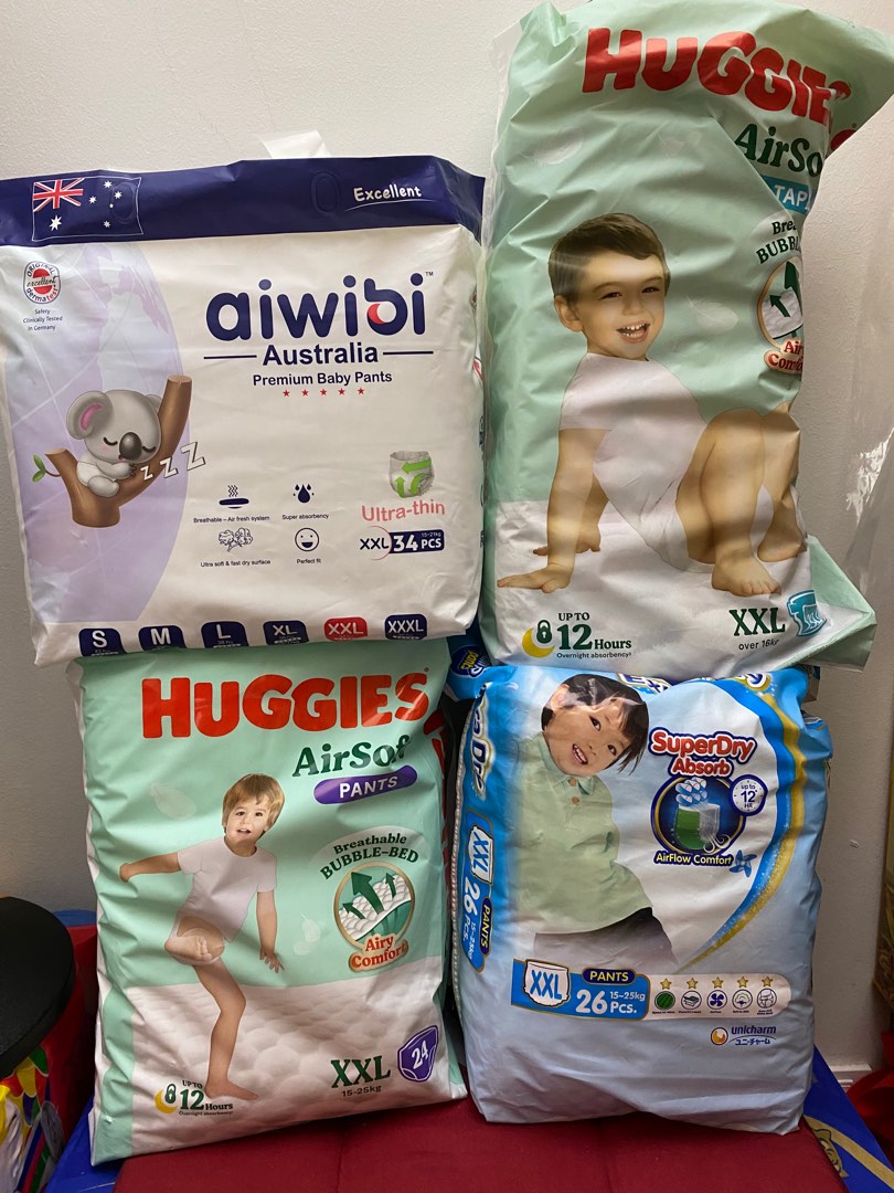 Mammypoko & Huggies Pamper &aiwibi, Babies & Kids, Bathing & Changing