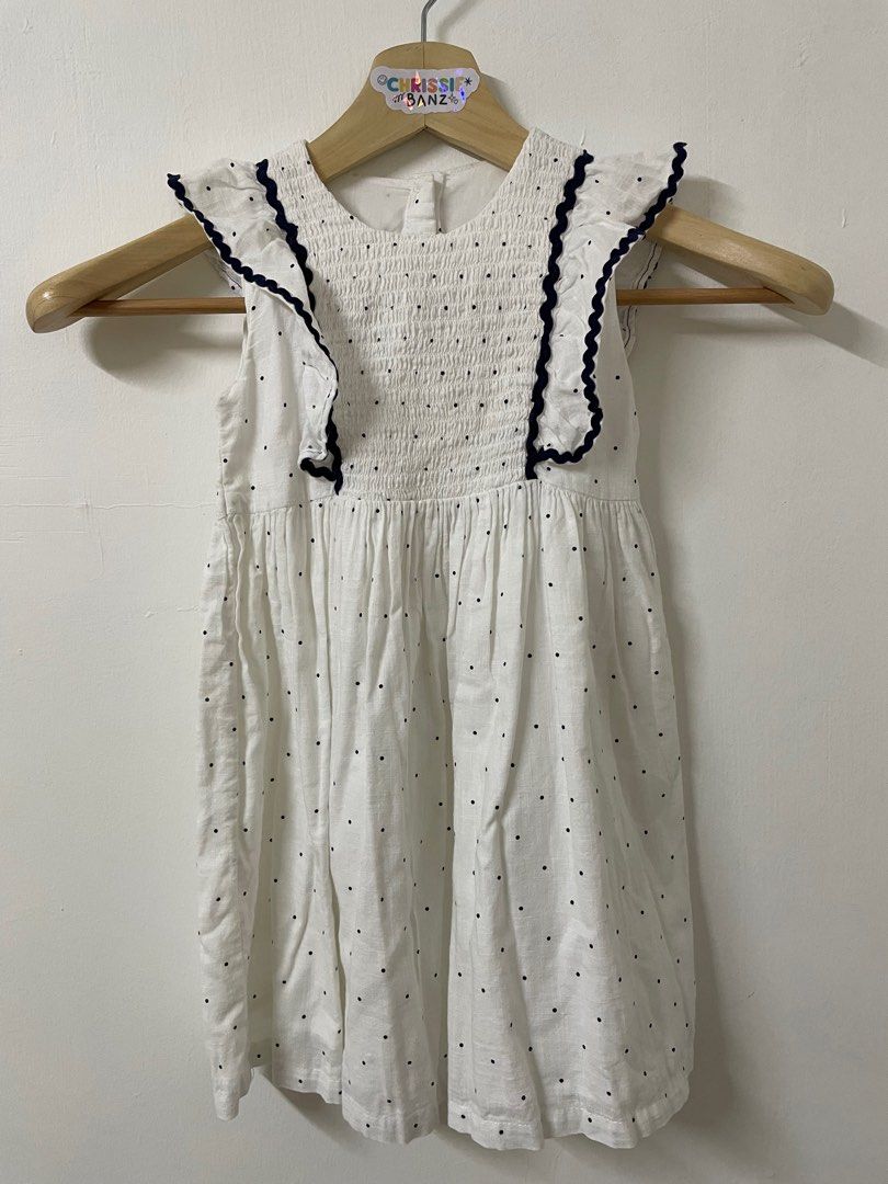 Matalan HQ White Linen Dress Babies Kids Babies Kids Fashion on Carousell